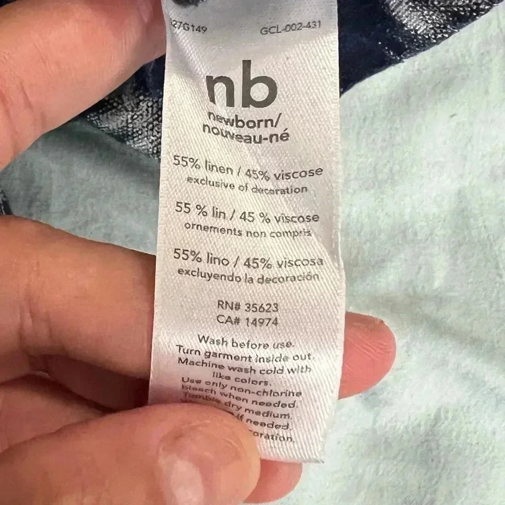 Carter’s baby boy Newborn romper